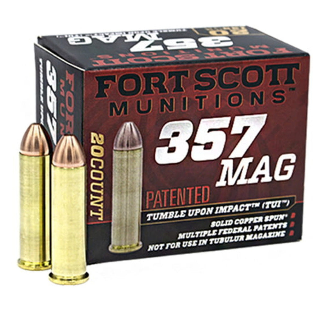 Fort Scott Munition Pistol Ammo 357 Mag. 125 Gr. Tui 20 Rd.