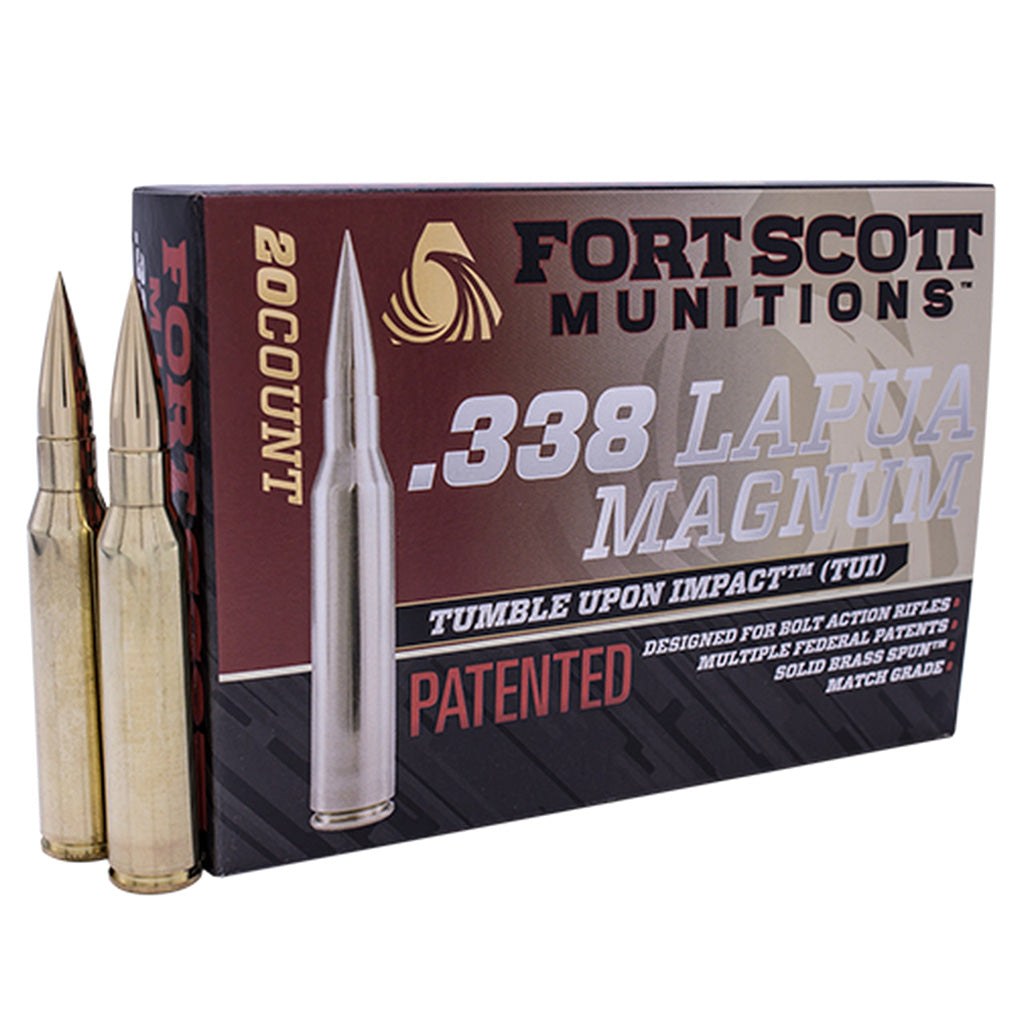 Fort Scott Munition Rifle Ammo 338 Lapua Mag 250 Gr. Tui 20 Rd.