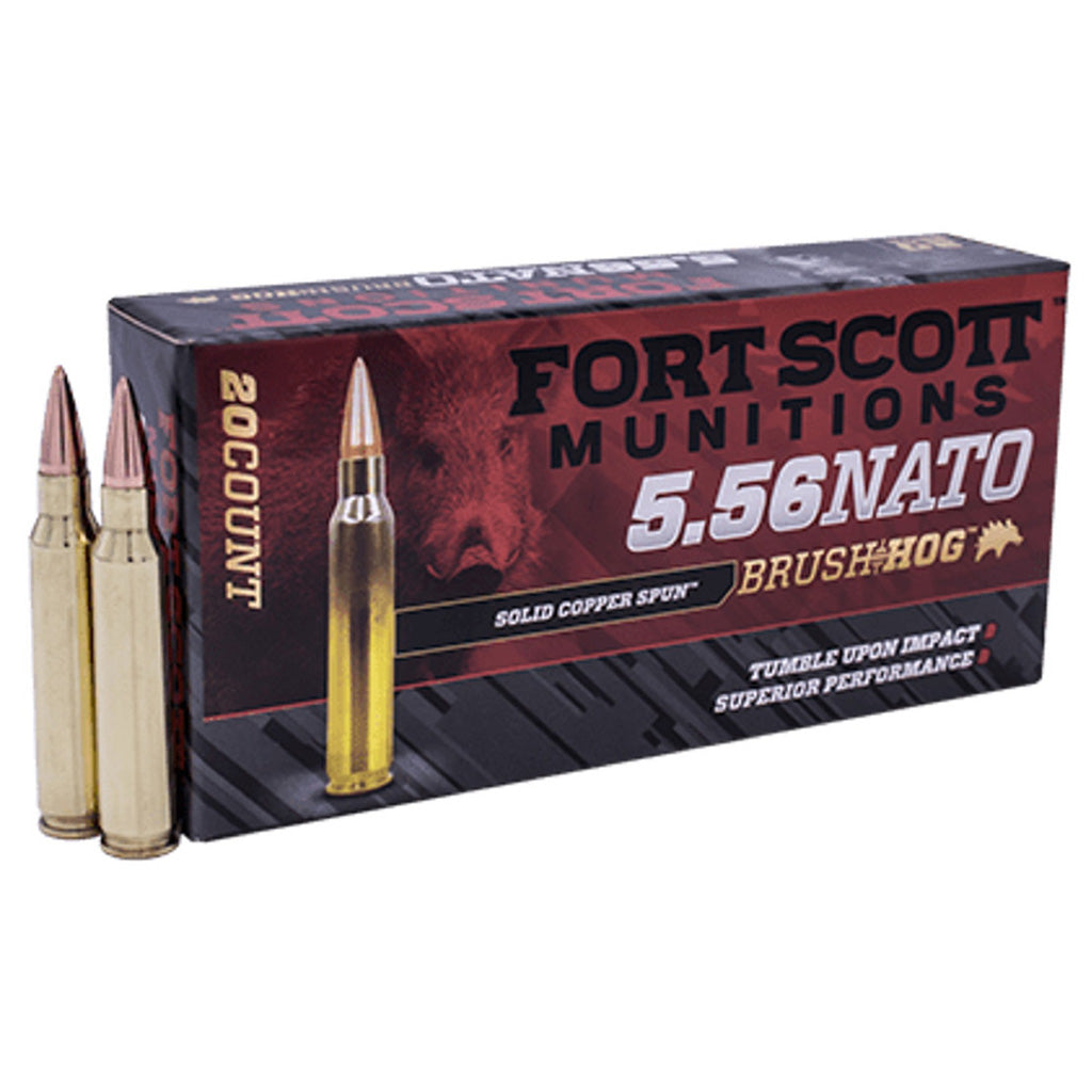 Fort Scott Munition Rifle Ammo 5.56 Nato 55 Gr. Tui Copper 20 Rd.