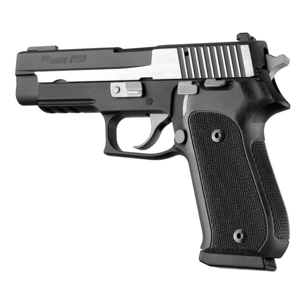 Hogue Sig Sauer P220 DA SA American Checkered G10 Black