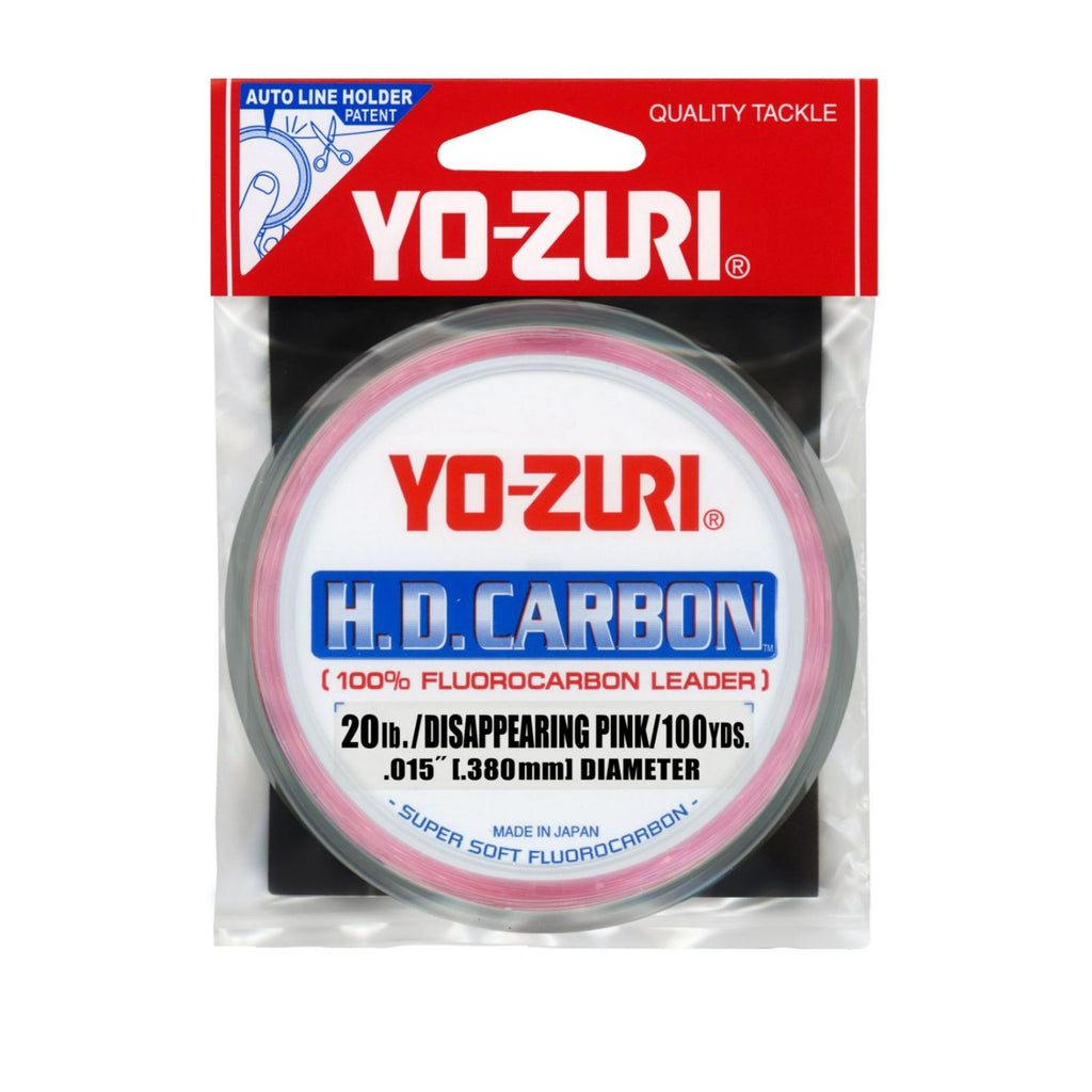 Yo-Zuri HD Disappearing Pink Fluorocarbon Leader 30YD
