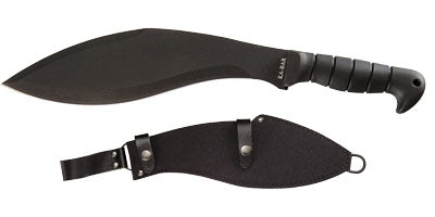 KA-BAR Kukri Machete 11.5 in Black Blade Kraton Handle