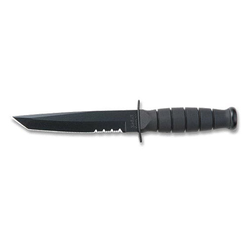 Ka-Bar Tanto Fixed 5.25 in Black Blade Kraton Handle