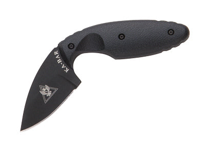 Ka-Bar TDI Fixed 2.31 in Black Serrated Blade Black Handle