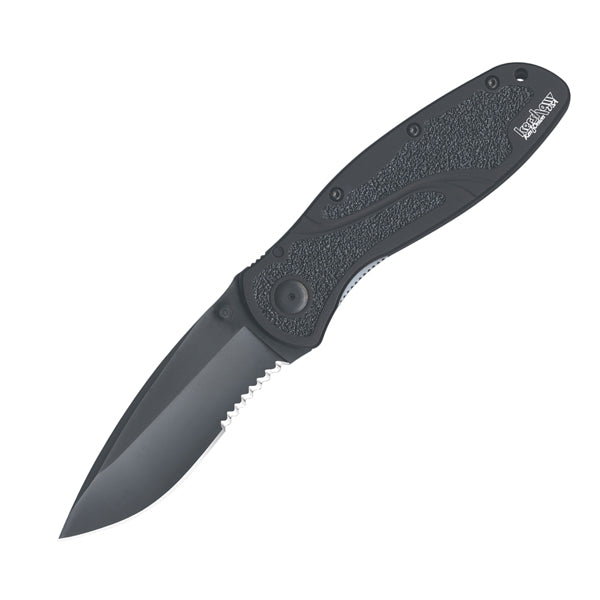 Kershaw Blur Assisted 3.38 in Black Plain Black Aluminum